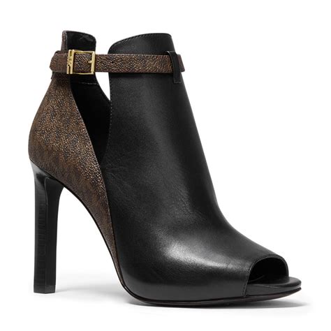 women michael kors boots toes out|Michael Kors booties navy.